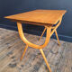 Vintage coffee table, side table, pedestal table.