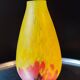Vase forme galbée en pâte de verre
