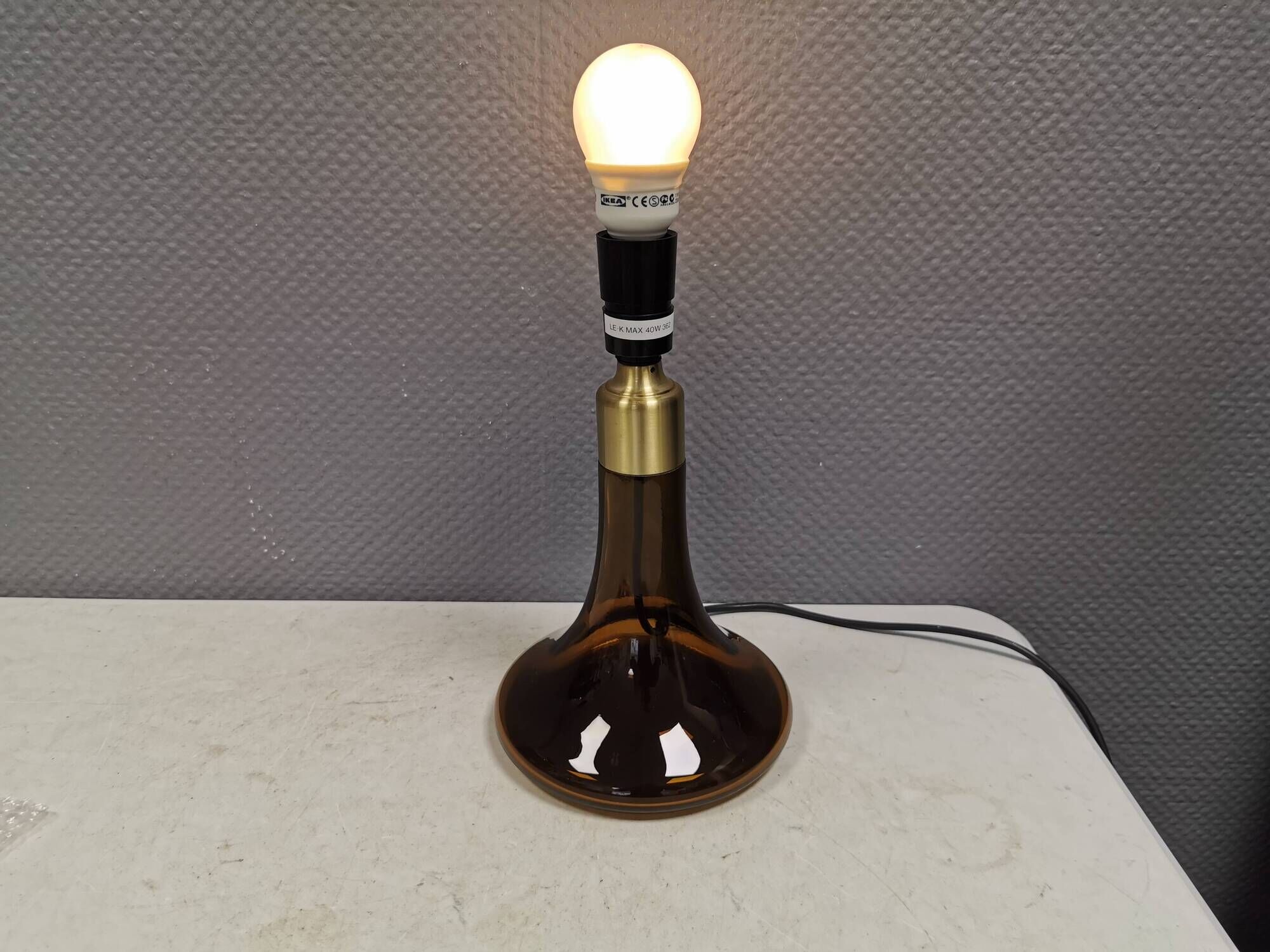Le Klint table lamp, model 362,by Poul Christiansen for Holmegaard in 1972