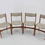 1960s Set of 4 Danish Teak Dining Chairs, Restored