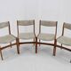 1960s Set of 4 Danish Teak Dining Chairs, Restored