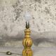 Lampe de table vintage en bois massif