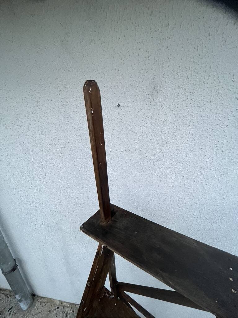 Wooden stepladder