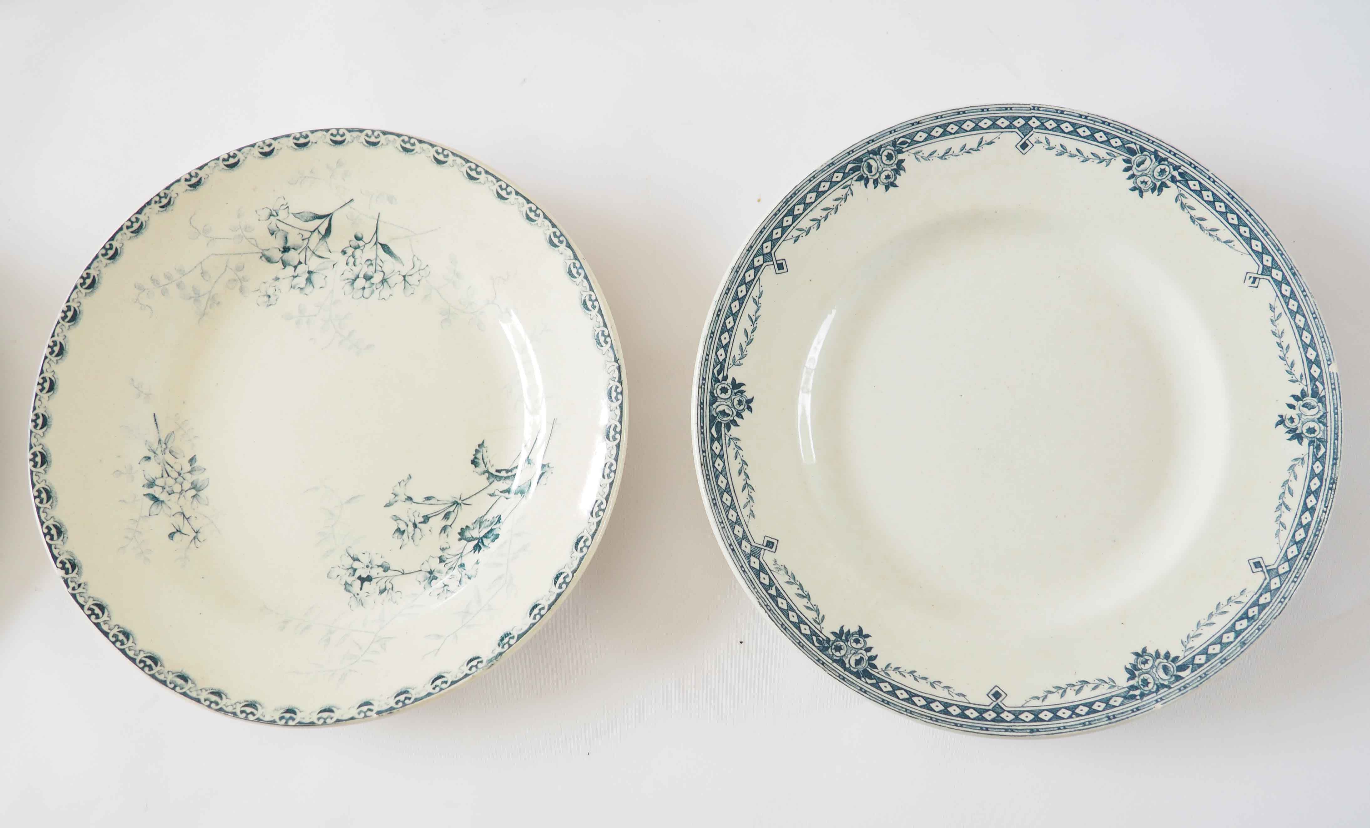 6 mismatched iron earth plates