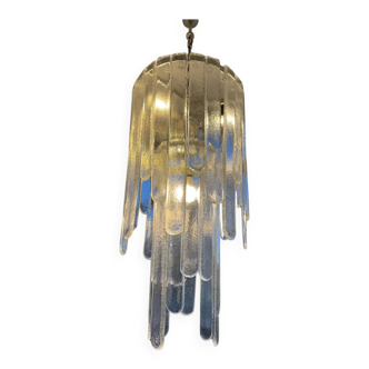 Murano Glass Waterfall Chandelier by Carlo Nason for Mazzega, 1970s