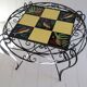 Ceramic coffee table with fish decoration, 1970s
