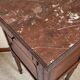 Table de chevet ancienne marbre et bois