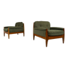 Paire de fauteuils scandinaves modernes du milieu du siècle, 1960 - New Upholstery