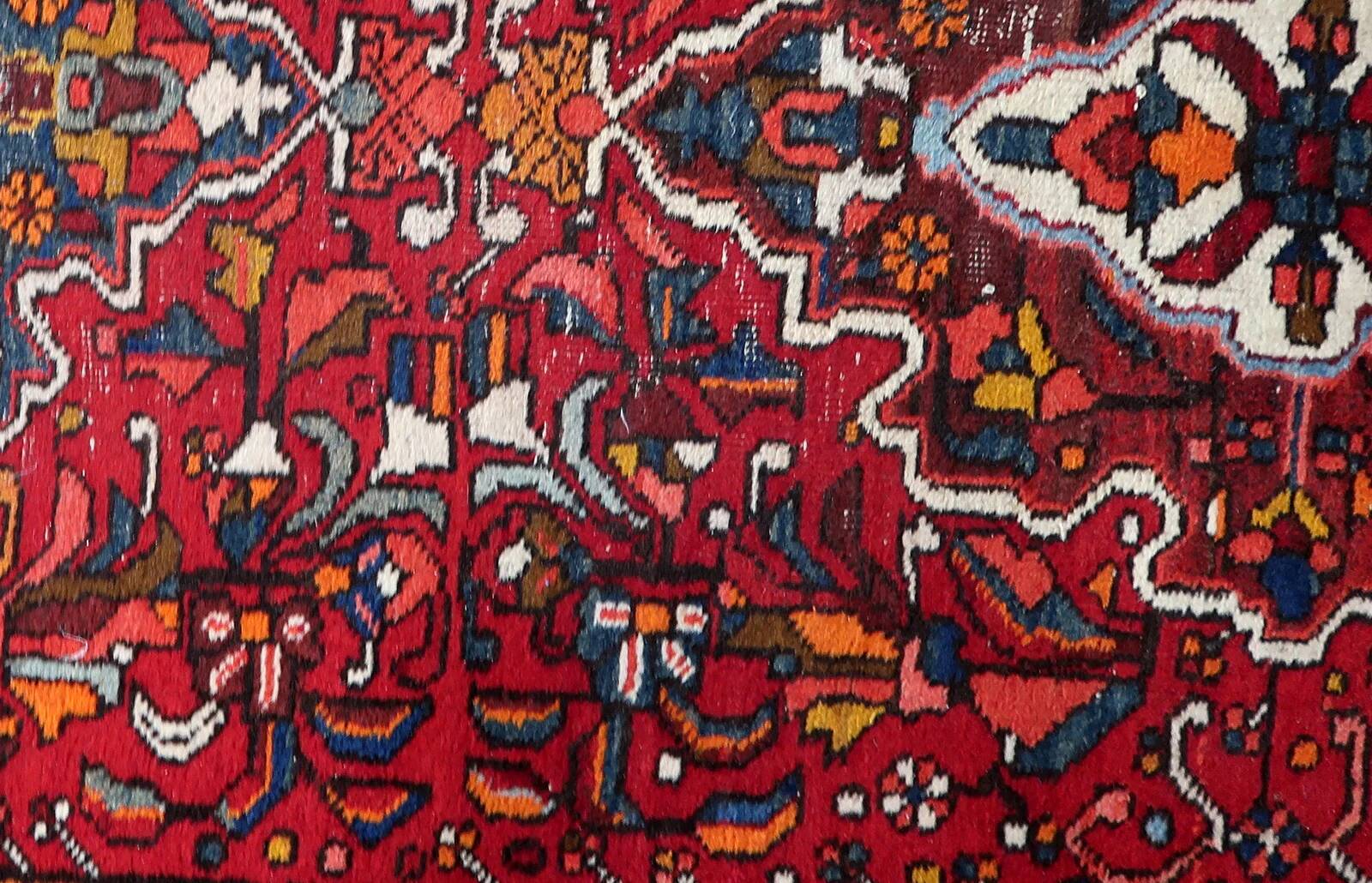 Handmade antique Persian Karajeh runner 97cm x 370cm 1920s - 1C1166