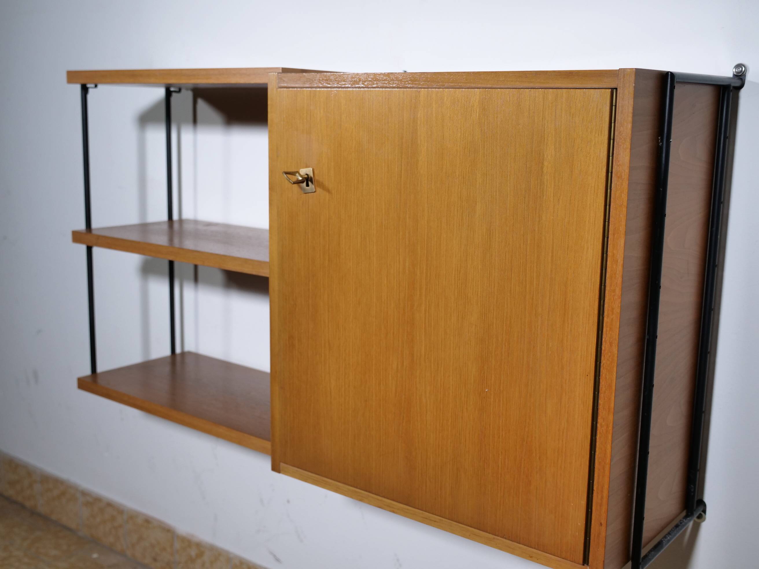 Mid-Century design wall shelf by Ernst Dieter Hilker for Omnia,1960s