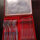 Silver metal fish service