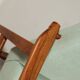 Vintage fauteuil rétro style blue bébé 1970 milieu de siècle modern design fauteuil de salon rénové