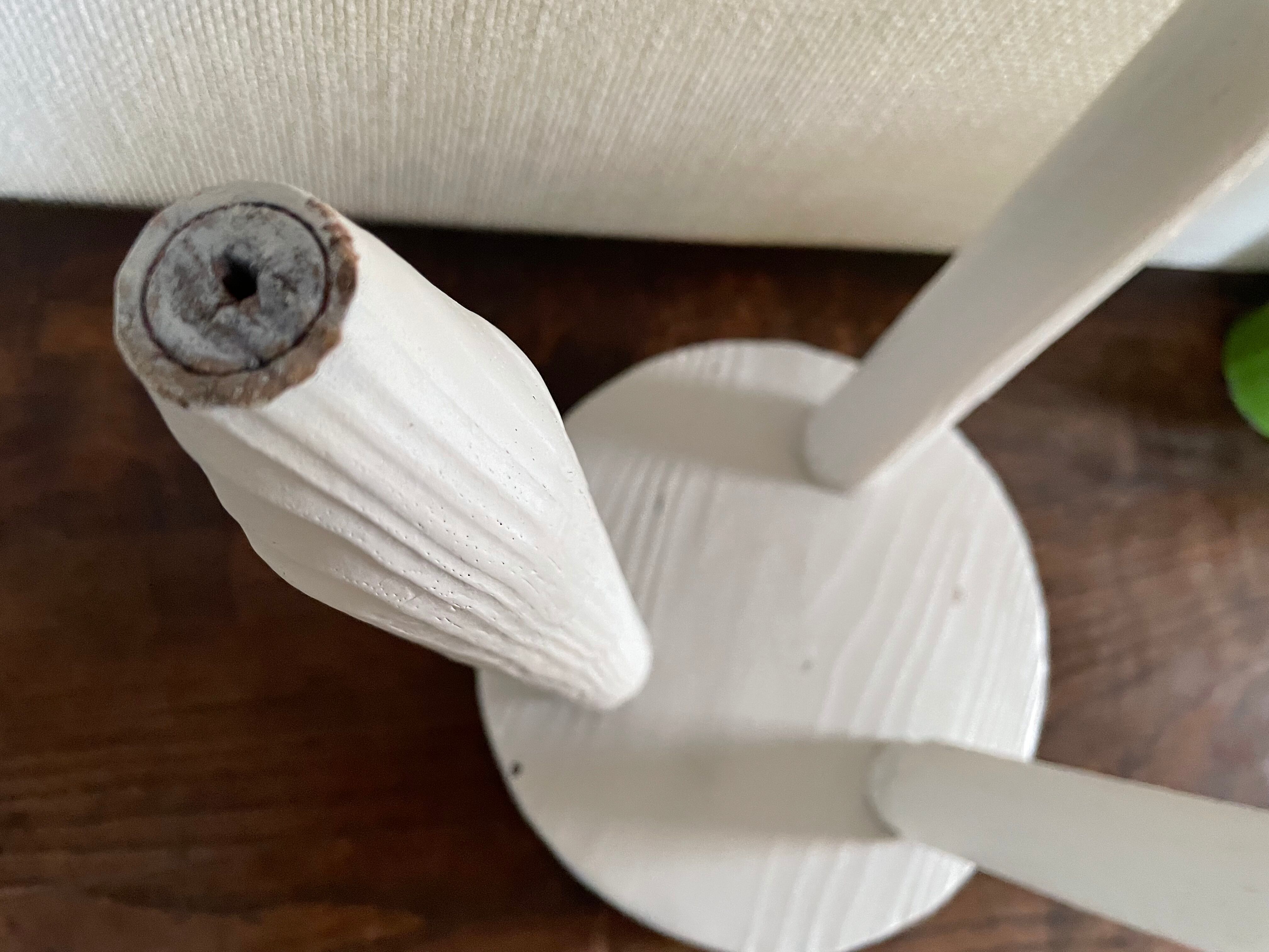 Painted brutalist stool