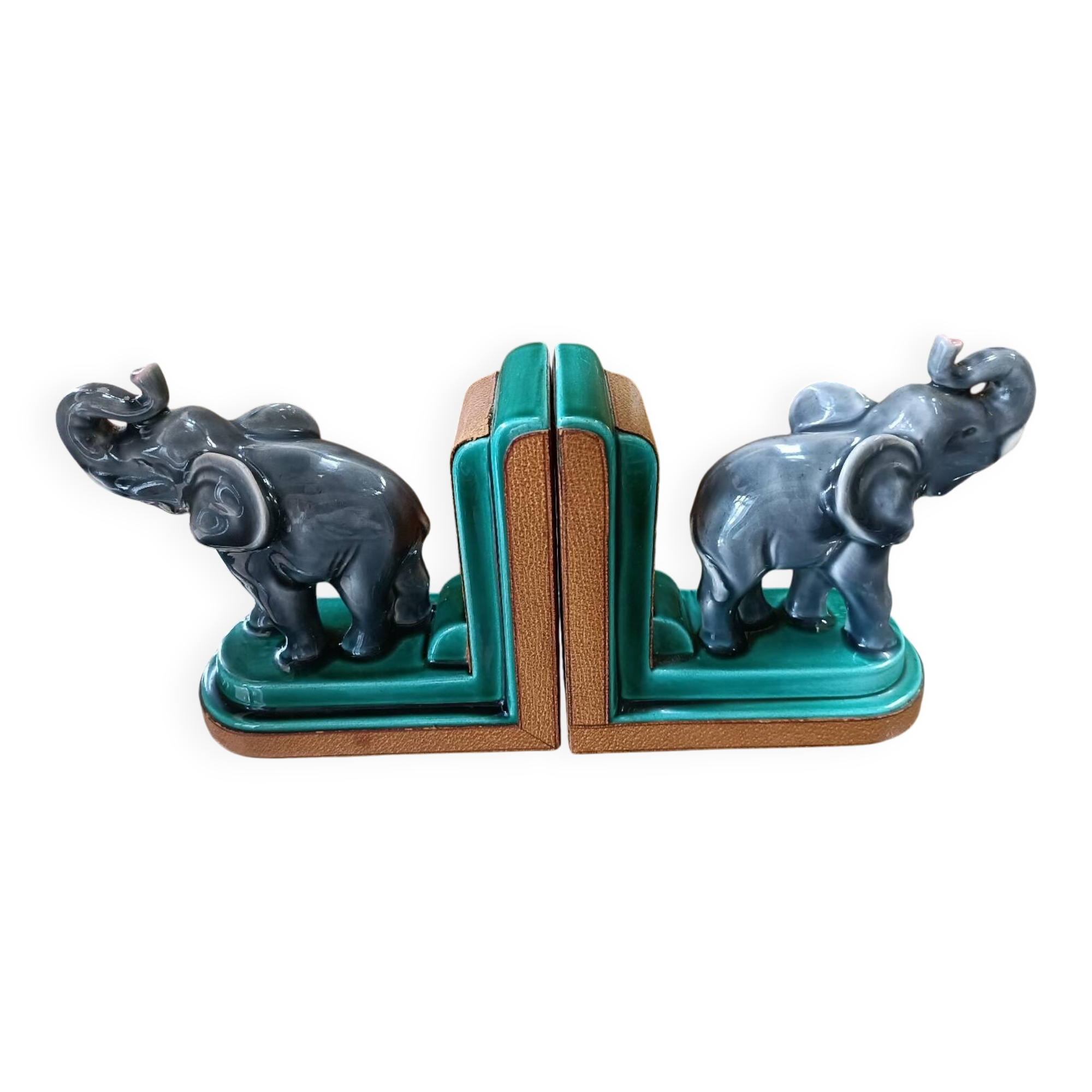 Serre livres éléphant année 50