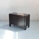 Buffet or sideboard with double doors made of Iroko wood.