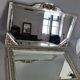 Ancien miroir ovale biseauté bois doré 63x46 cm SB