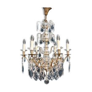 Lustre, bronze argenté,