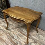 Louis XV style curved desk in blond walnut circa 1880