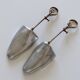 Pair of shoe trees former CLUB brand metal, aluminium.