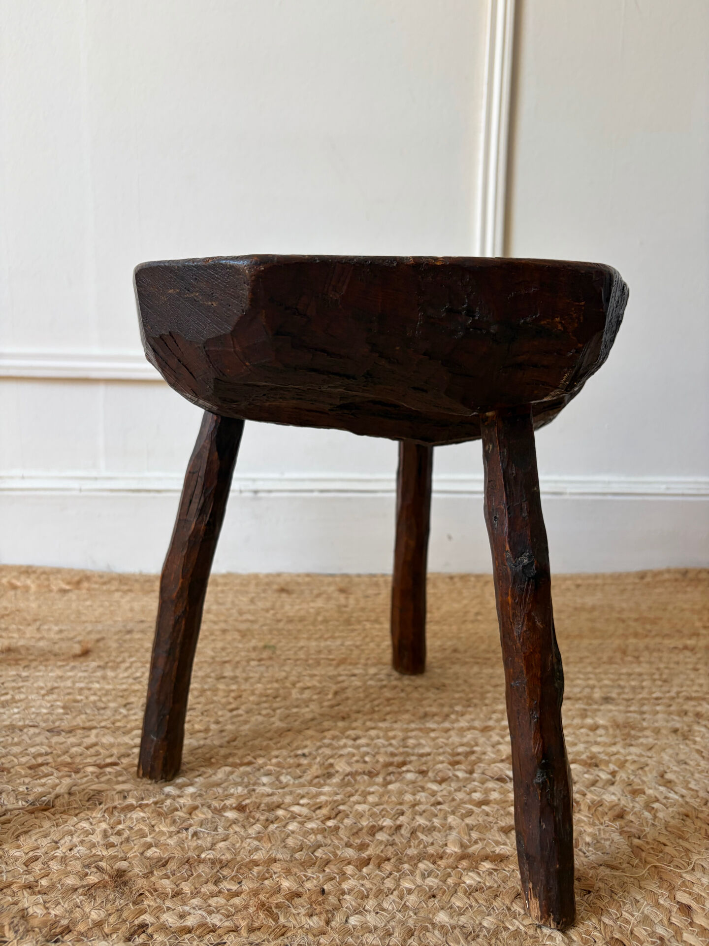 Paire de tabourets brutalistes 1950