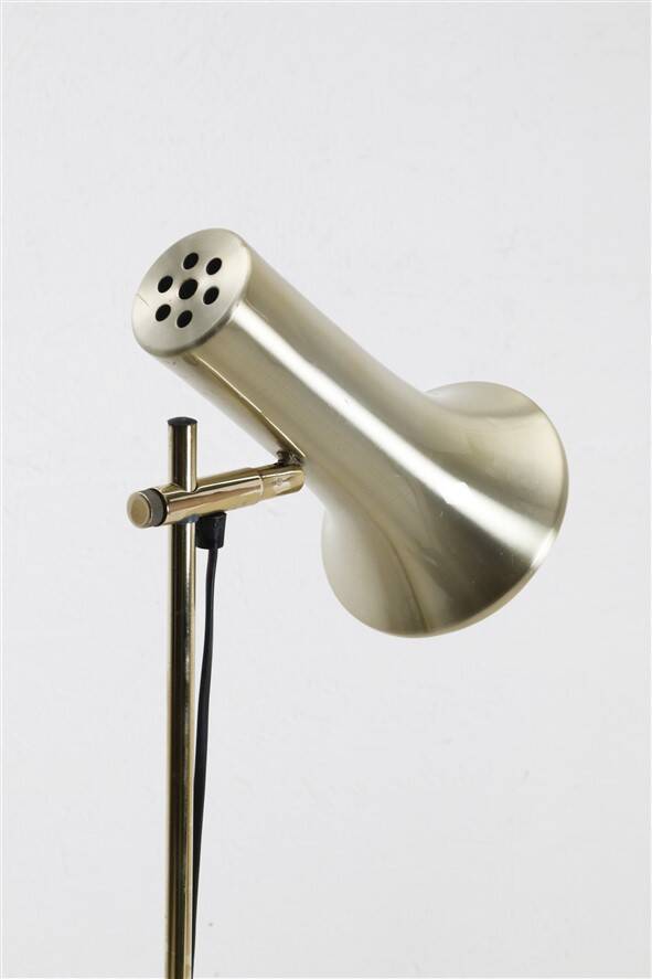 Mid-century Dansa lamp / reading / floor lamp / brass / gold / Danish modern design / 1970s