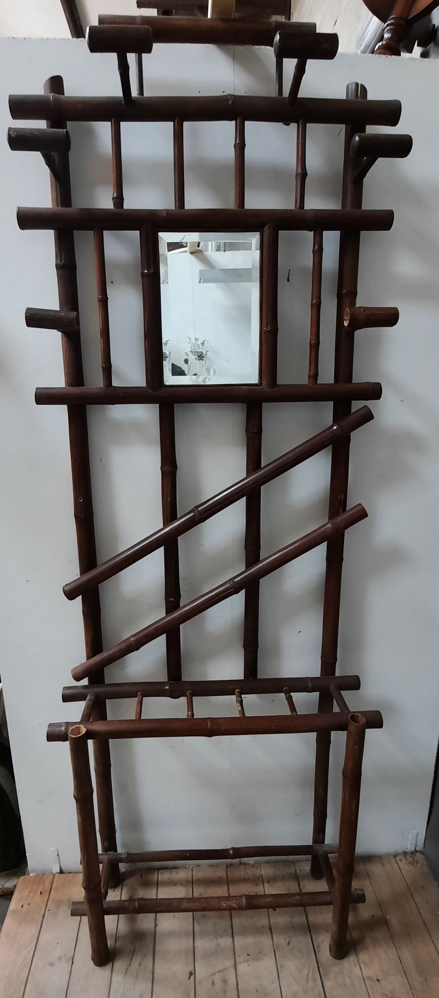 Bamboo coat rack