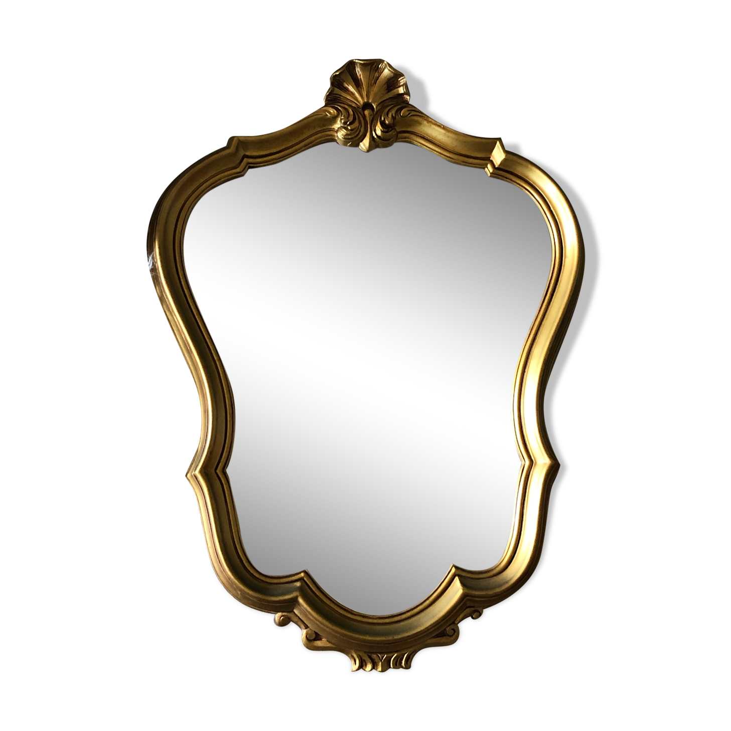 Baroque style mirror of the 70s - 62x46cm