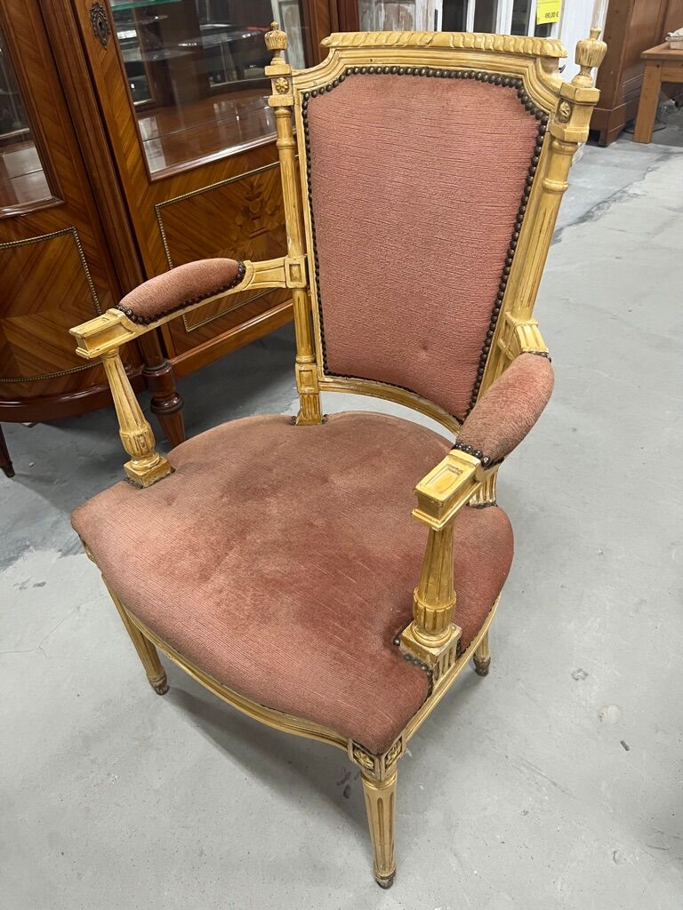 Set of 2 armchairs & 4 velvet chairs