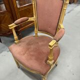 Set of 2 armchairs & 4 velvet chairs