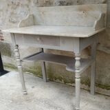 Patinated toilet cabinet