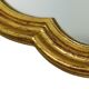 Mid Century Gold Baroque Mirror Crested Mirror Resin Acanthus