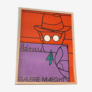 Affiche ancienne Lithographie Galerie Maeght Adami