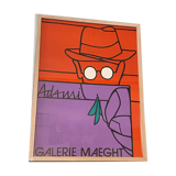 Old poster Lithograph Gallery Maeght Adami