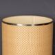 A vintage 20thc italian bergere lamp with pine cone detailing c.1970