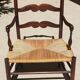 Old Provençal straw chair