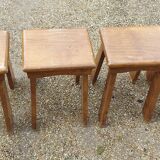 4 low stools designed from the 50s