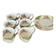 6 cups and 6 saucers w. h. grindley & co.