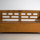 Antique painted pine bank chest – Central Europe, circa 1920