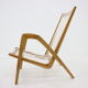1970s Jan Vaněk Oak armchair, Czechoslovakia