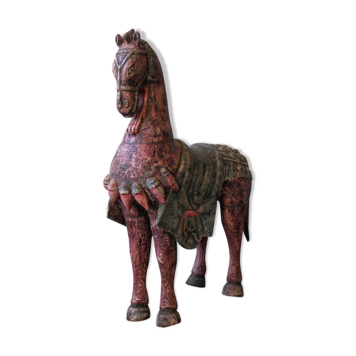 Polychrome wooden horse