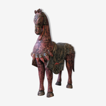 Polychrome wooden horse