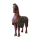 Cheval en bois polychrome