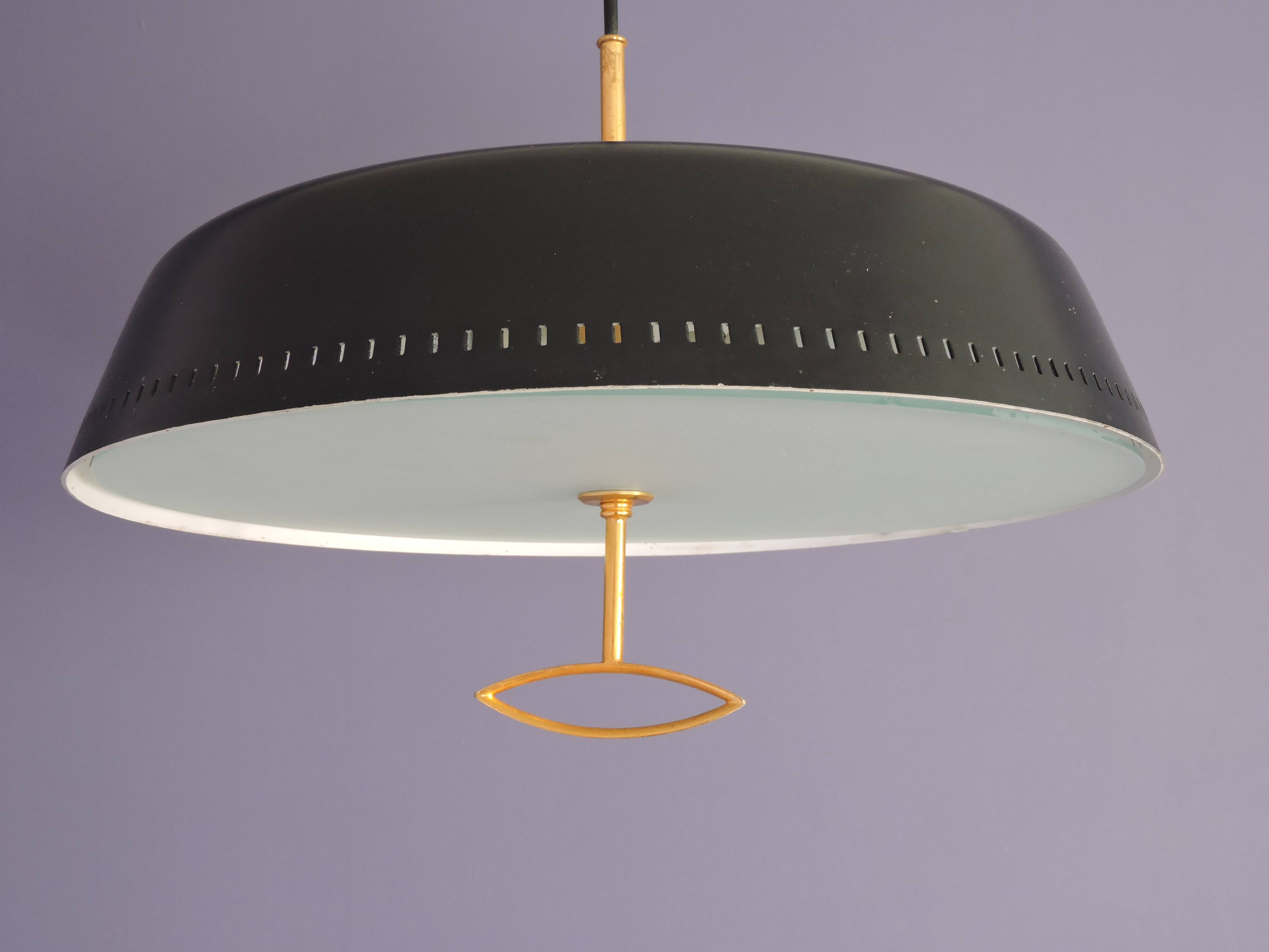 Wall lamp with telescopic counterweight Stilnovo brass