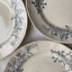 Lot de 5 assiettes en terre de fer