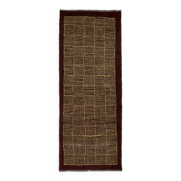 Tapis Oushak en laine noué à la main, 73 cm x 193 cm