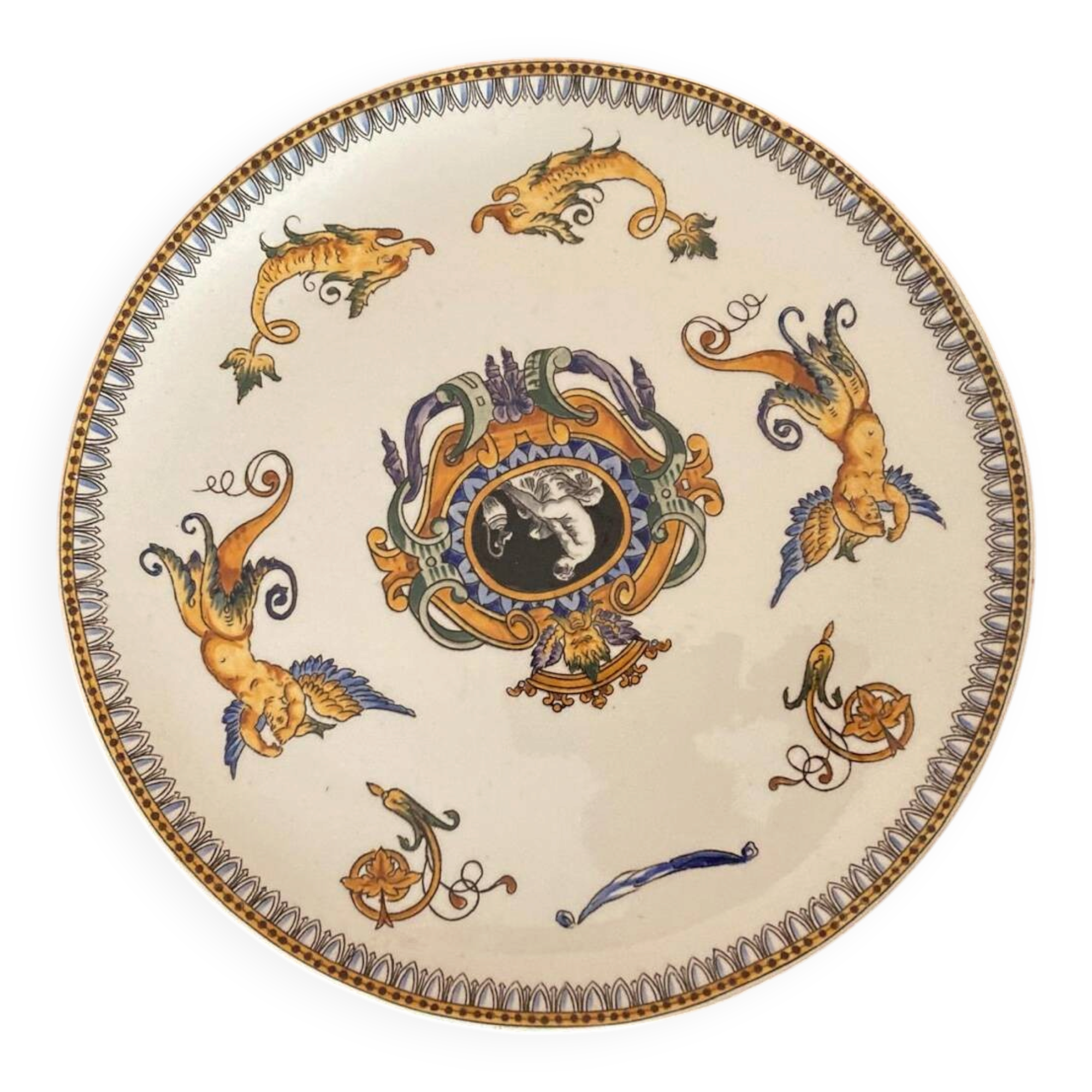 Plate Gien model Urbino