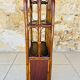 Vintage two-tier bamboo and rattan shelf with storage, Circa 1960
