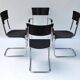 Set of 4 Mart Stam chairs