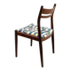 Chaise italienne en palisandre tissu Bauhaus