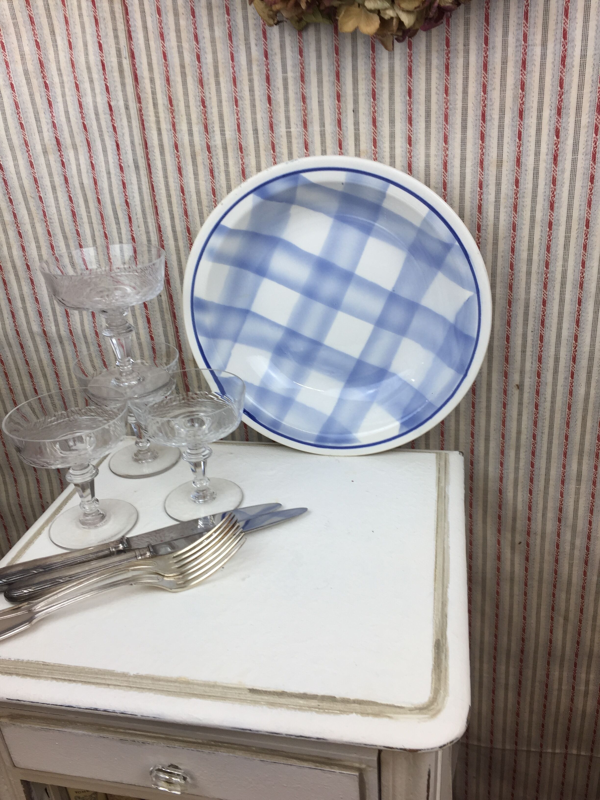 Old artisanal dish made in France not stamped